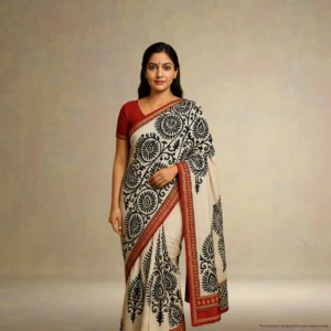 NT0AC0-1 Mulmul Cotton with Bagru Print