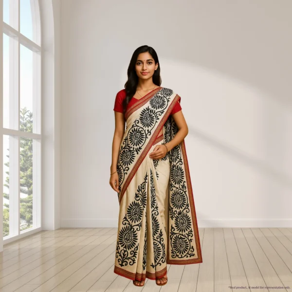 Mulmul Cotton with Bagru Print