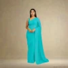 Georgette Everyday Drape – Tropical Teal