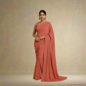 SS0AH0-2 Georgette Everyday Drape – Terracotta Rust