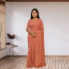 Georgette Everyday Drape – Terracotta Rust