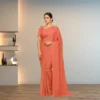 Georgette Everyday Drape – Terracotta Rust
