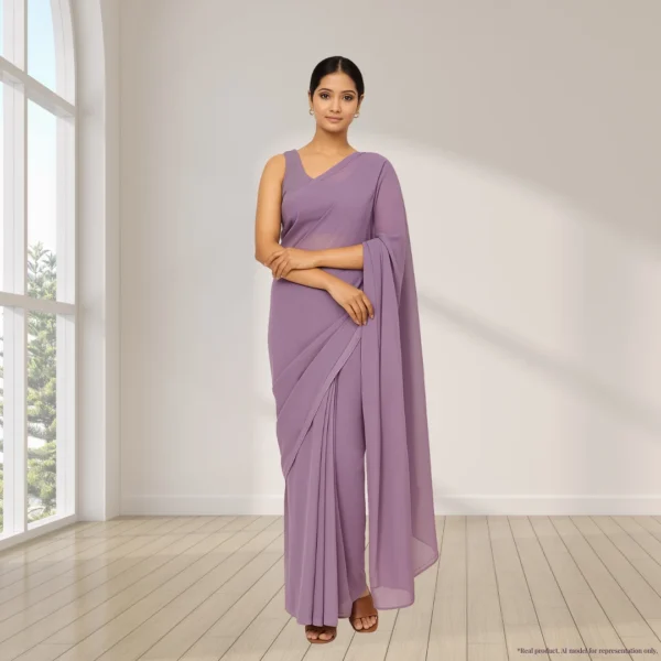 Georgette Everyday Drape – Dusty Mauve