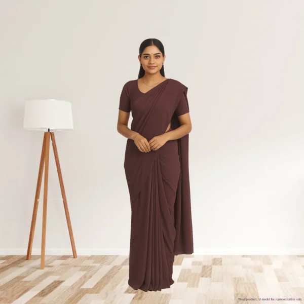 Georgette Everyday Drape – Classic Cocoa Brown