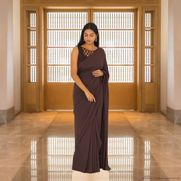 Georgette Everyday Drape – Classic Cocoa Brown