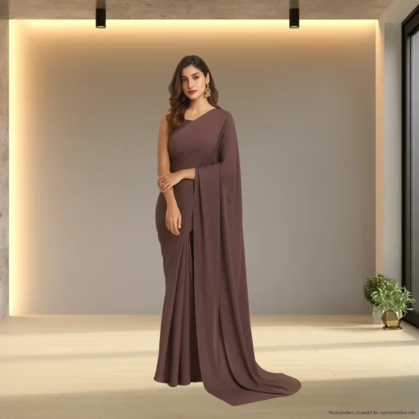 Georgette Everyday Drape – Classic Cocoa Brown