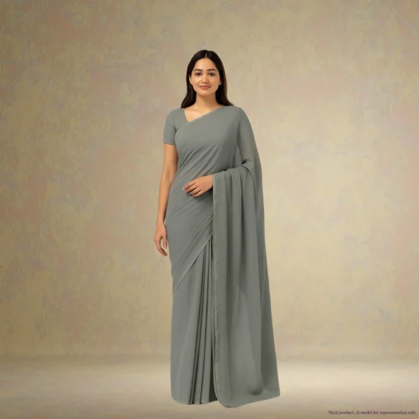 Georgette Everyday Drape – Dusty Sage