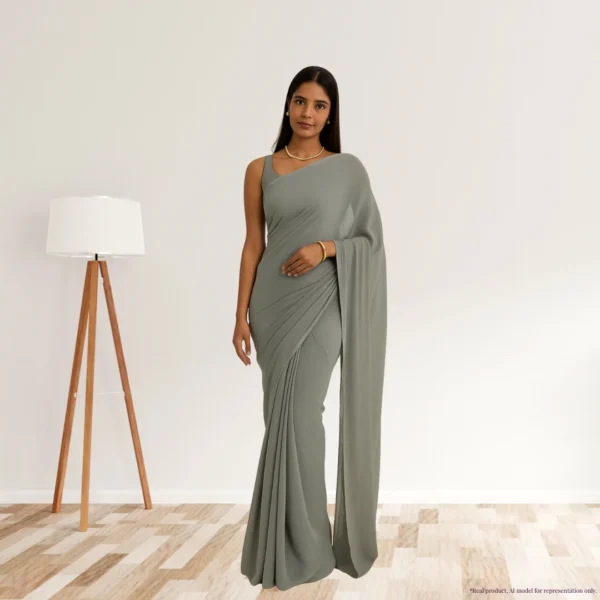 Georgette Everyday Drape – Dusty Sage