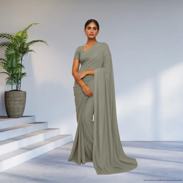 Georgette Everyday Drape – Dusty Sage
