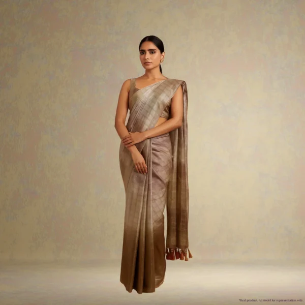 Chiffon Drape - Peach Orange Two Tone