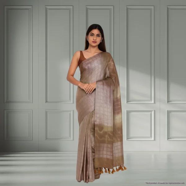 Chiffon Drape - Peach Orange Two Tone