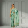 Chiffon Drape - Muted Green Two Tone