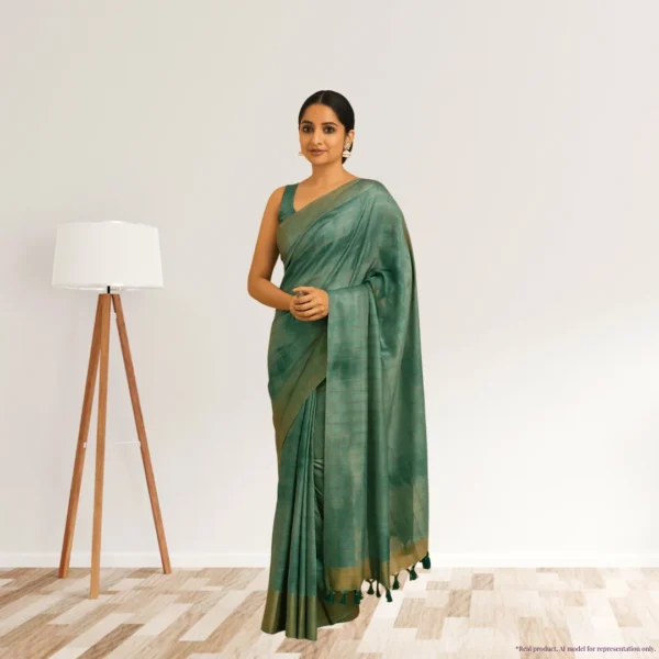 Chiffon Drape - Muted Green Two Tone