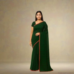 SS0BB0-5 (2) Cotton Drape – Deep Forest Green with Subtle Stripes