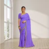 Cotton Drape – Royal Violet with Subtle Stripes