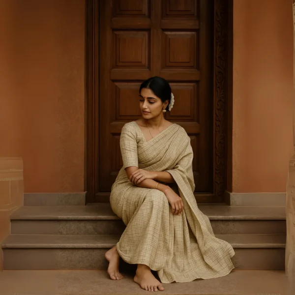 Linen Drape – Classic Beige Charm