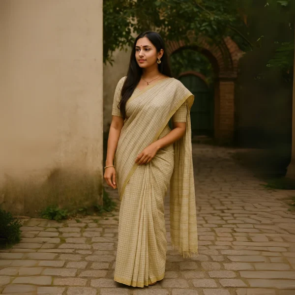 Linen Drape – Classic Beige Charm