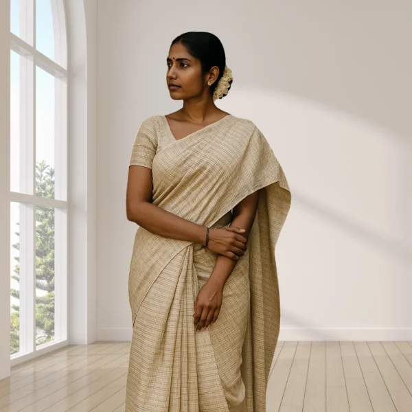 Linen Drape – Classic Beige Charm