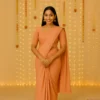 Elegant Blush Georgette Saree with Small Motifs